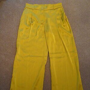 Yellow Gold Satin Pants